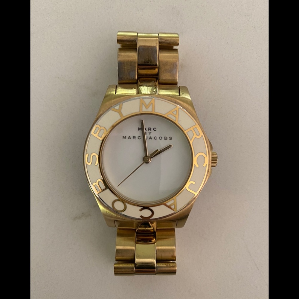 Marc Jacobs ‘blade’ watch gold